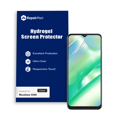 Realme C33 Compatible Premium Hydrogel Screen Protector With Full Coverage Ultra HD